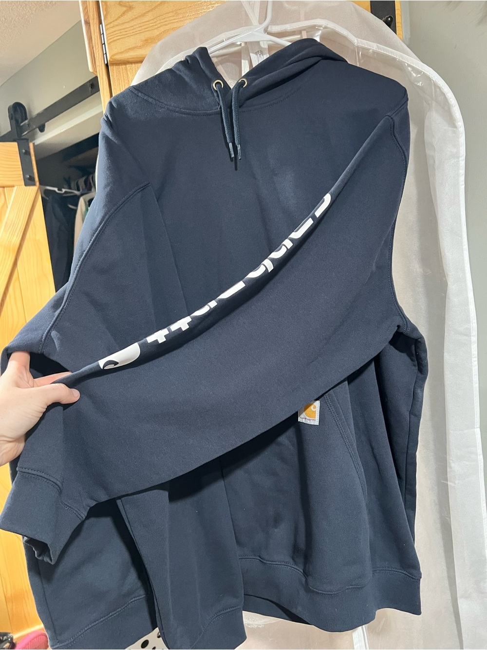 NWT Navy Carhartt hoodie